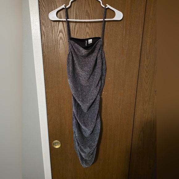 divided h&m Dresses & Skirts - H&M Strapless Metallic Dress